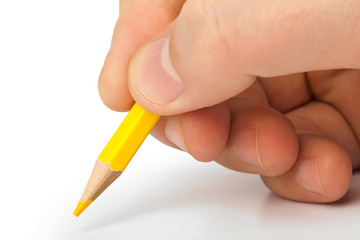 Pencil in hand