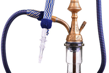 Hookah isolated on a white background. Water pipe,