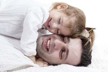 father of lies and embraces his daughter