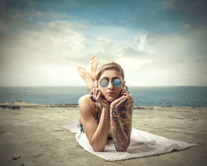 At the seaside
