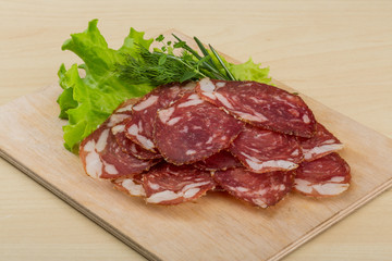 Sliced salami