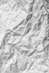 Aged. Eco craft crumpled paper background and sheet of white