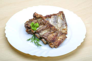 Roasted pork ribs