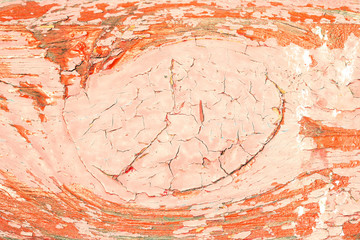 Peeling paint on wooden textured background