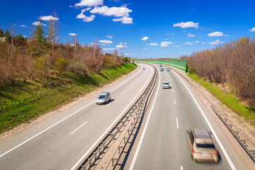 Obraz premium Highway bypass near Gdansk in Poland