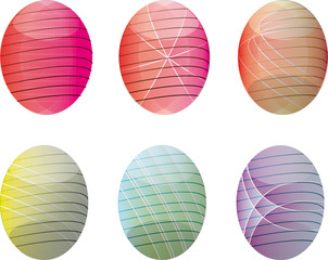Happy Easter Eggs vector illustration