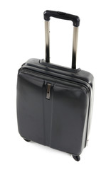 Black suitcase isolated on white