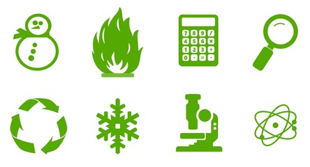 Symboles en 8 ic&ocirc;nes