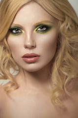 Fototapeta premium Sexy blonde curly woman