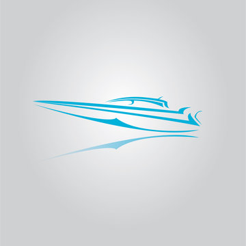 vector yacht icon