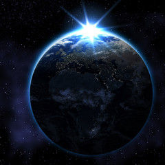 Abstract Earth from space (Elements of this image furnished by N