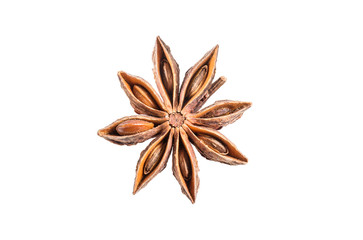 star anise isolated on white