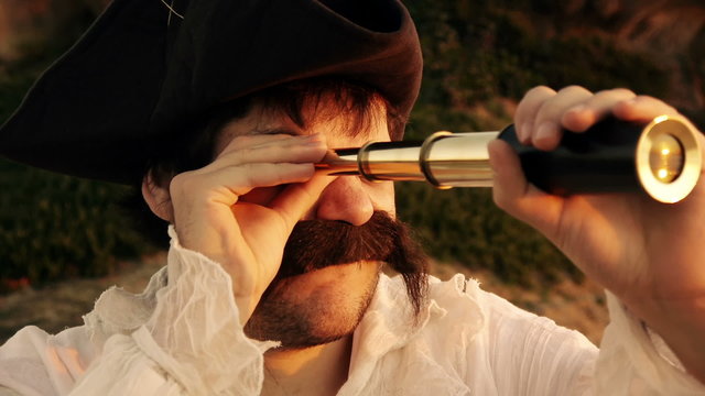 Sailor Searching With Spyglass