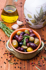 Olives in bowl