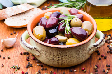 Olives in bowl