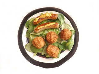 Würstchen und Buletten