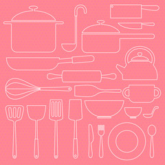kitchenware icon in sweet background