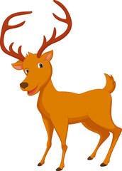 Naklejka na ściany i meble cute deer cartoon
