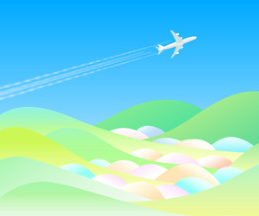 田舎風景　花の谷3