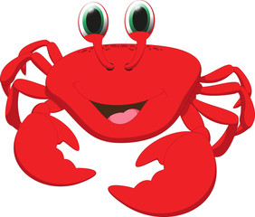 cute crab cartoon