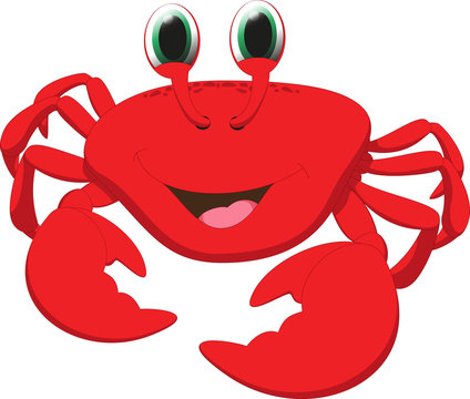 Cute Crab Cartoon