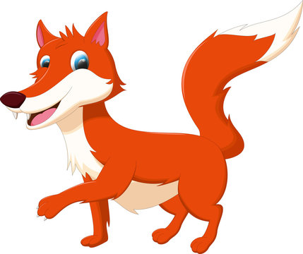 cute fox cartoon