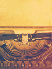 typewriter, instagram retro style