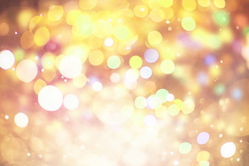 elegant abstract background with bokeh lights and stars