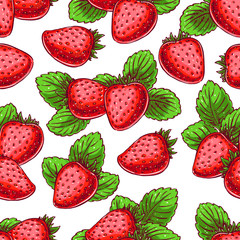 background with delicious strawberries