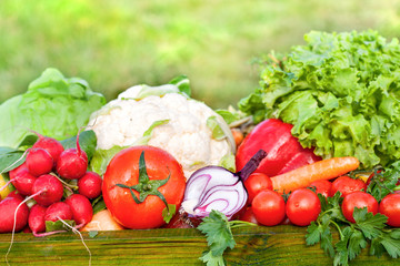 fresh organic vegetables