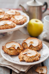 Obraz na płótnie Canvas Apple Oat Cookies
