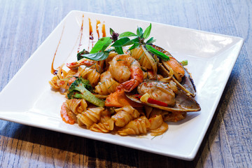 Seafood pasta