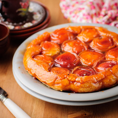 Peach and Thyme Tart Tatin
