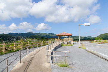 沖縄県　西表島　後良川の展望台