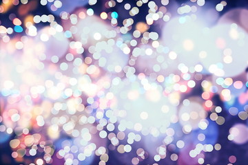 Festive elegant abstract background with bokeh lights and stars 