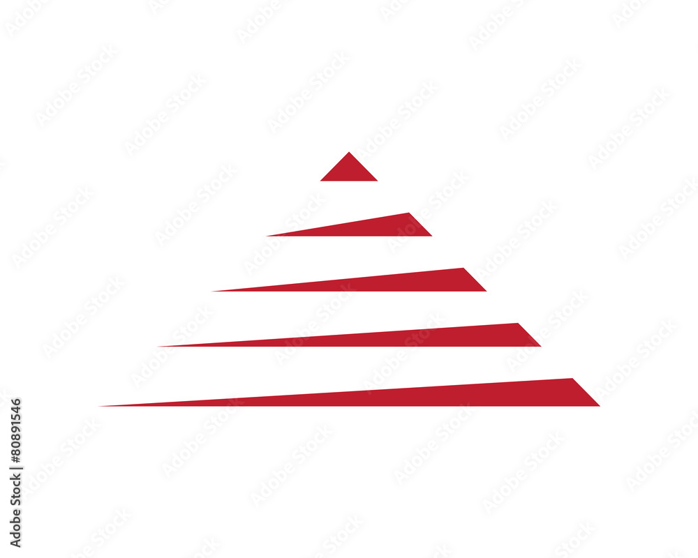 Sticker A pyramid logo