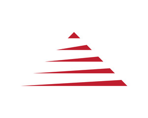 A pyramid logo