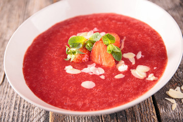 strawberry soup