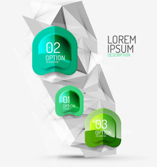 Vector fresh business abstract infographic