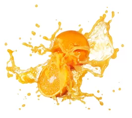 Poster de jardin Jus éclaboussures de jus d& 39 orange