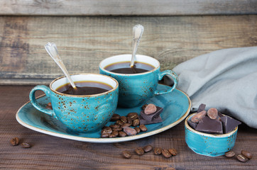 Two cups of coffee