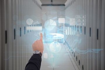 Composite image of businessman hand