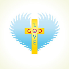 God is love logo