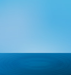 Wallpapers ripple sea landscape with the horizon and blue sky © -=MadDog=-