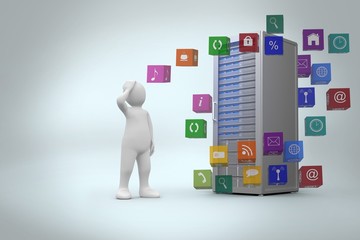 Image of white character thinking