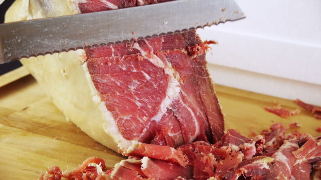 Serrano Ham Leg Carved