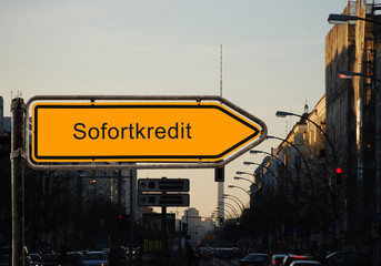 Strassenschild 37 - Sofortkredit