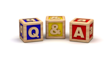 Q & A Cube Text