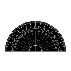protractor silhouette vector