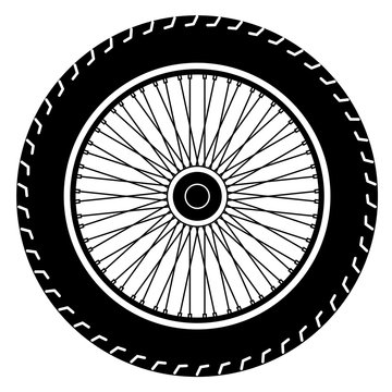 Motorcycle Wheel Vector